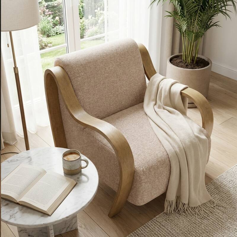 Aria Home Curva Luxe Accent Chair Stylish and comfortable Modern Seating