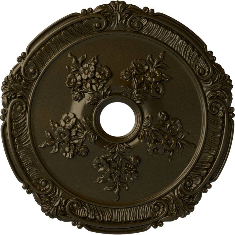 26"OD x 3 3/4"ID x 1 1/2"P Attica with Rose Ceiling Medallion
