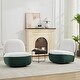 preview thumbnail 11 of 39, Chenille Color Blocking Swivel Chair
