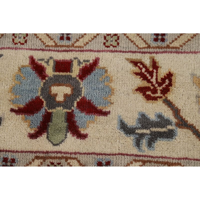 Gray Oushak Oriental Area Rug Handmade Wool Carpet - 8'0"x 9'9"