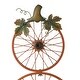 preview thumbnail 6 of 6, Glitzhome 33.75''H Fall Metal Bicycle Wheel Pumpkin Yard Stake or Hanging Decor (2 Functions)