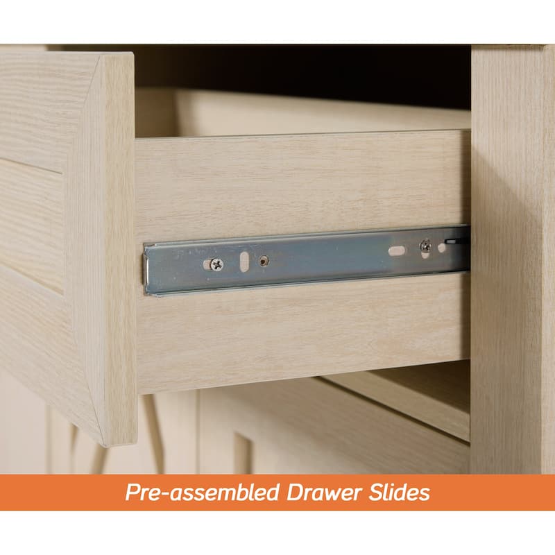 Farmhouse Entertainment Center with Storage Barn Door Cabinet for 50"-130" TVs