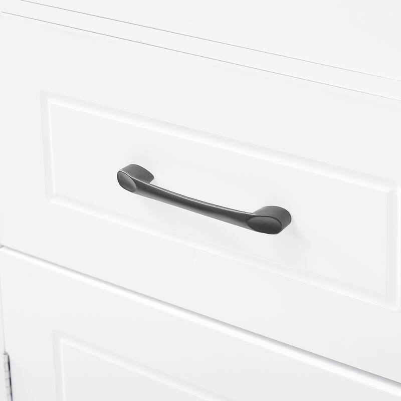 Tall Freestanding Storage Cabinet Bathroom Floor Cabinet with Door Shelves, Adjustable Shelves, Drawer and Anti-toppling Design