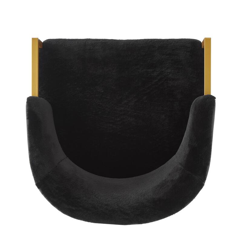 Christopher Knight Home - Modern Upholstered Accent Chair with Gold Metal Frame