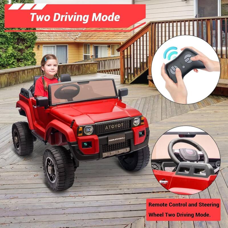 2-Seater Kids Electric Ride On Car Toy, Licensed Toyota LC250 for Kids Best Gifts