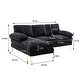 preview thumbnail 10 of 8, L-shape Sectional Sofa Chenille 3 Seater Sofa Upholstered Lounge Chaise