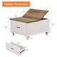 preview thumbnail 3 of 4, Lift Top Coffee Table, Square Accent Tea Center Table, Wood, 30 Inch