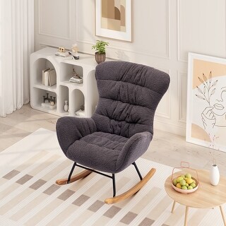 Teddy Fabric Rocking Chair - Bed Bath & Beyond - 39168186