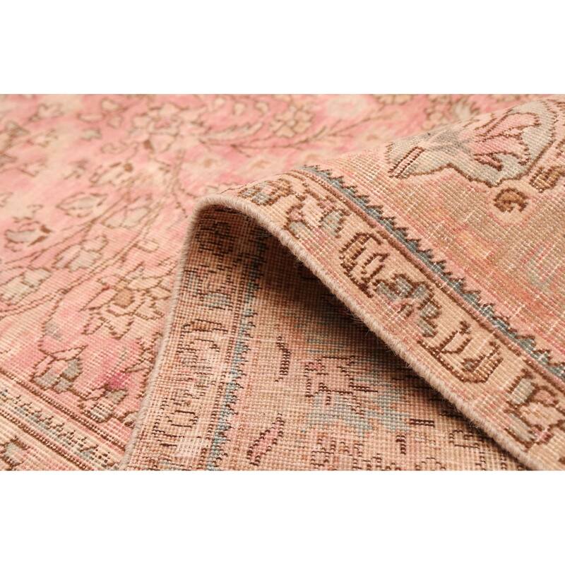 ECARPETGALLERY Hand-knotted Antalya Vintage Pink Wool Rug - 9'8 x 12'8