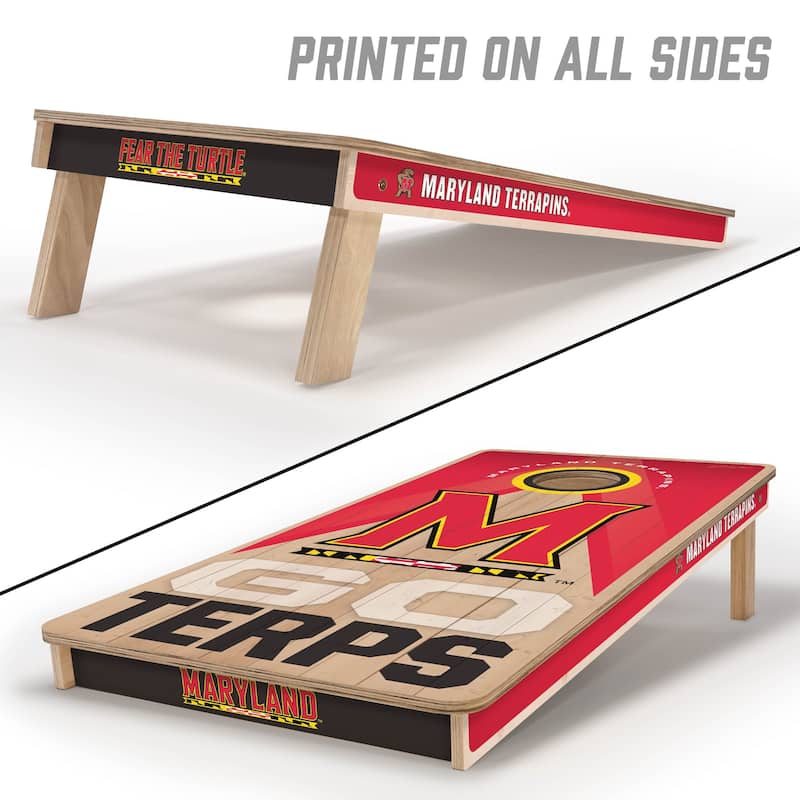Maryland Terrapins NCAA 2x4 Professional Cornhole Board Set