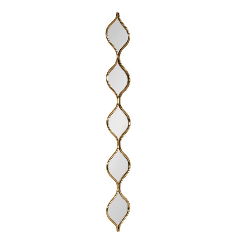 Kate and Laurel Loxi Teardrop Panel Wall Mirror - 7x42