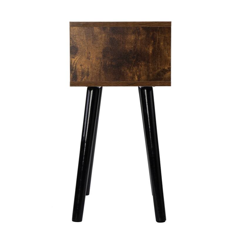 Set of 2 Mid Century Wood Side Table