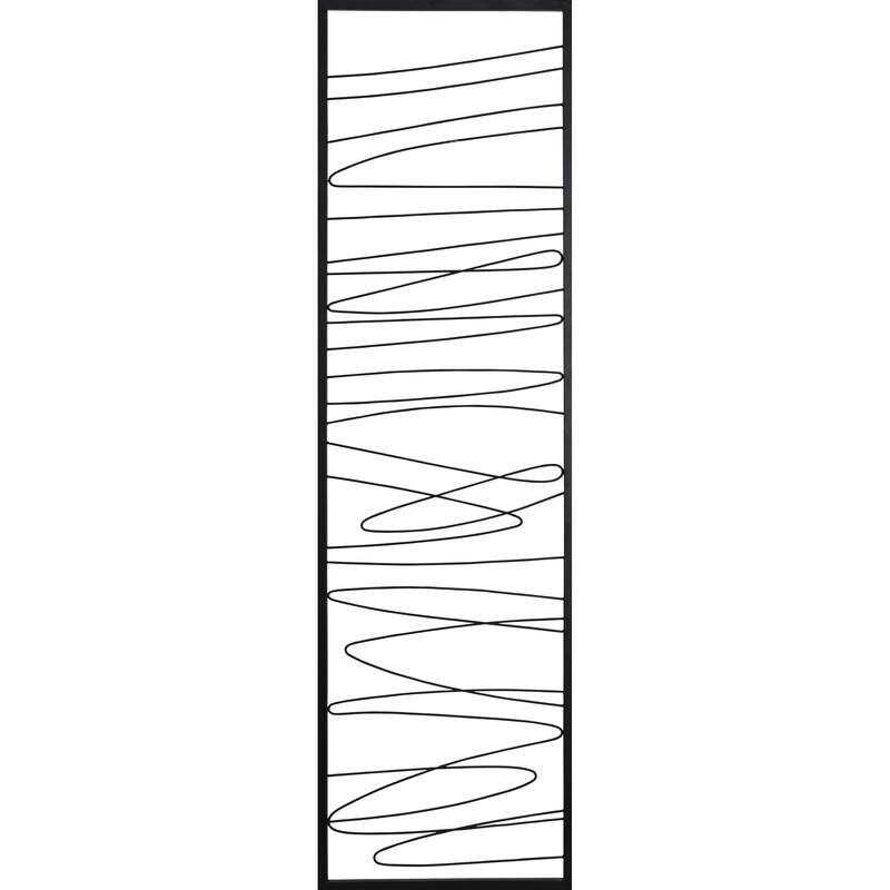 Renwil Studio Line - Linear 19.8" Wide Wall Art, Black