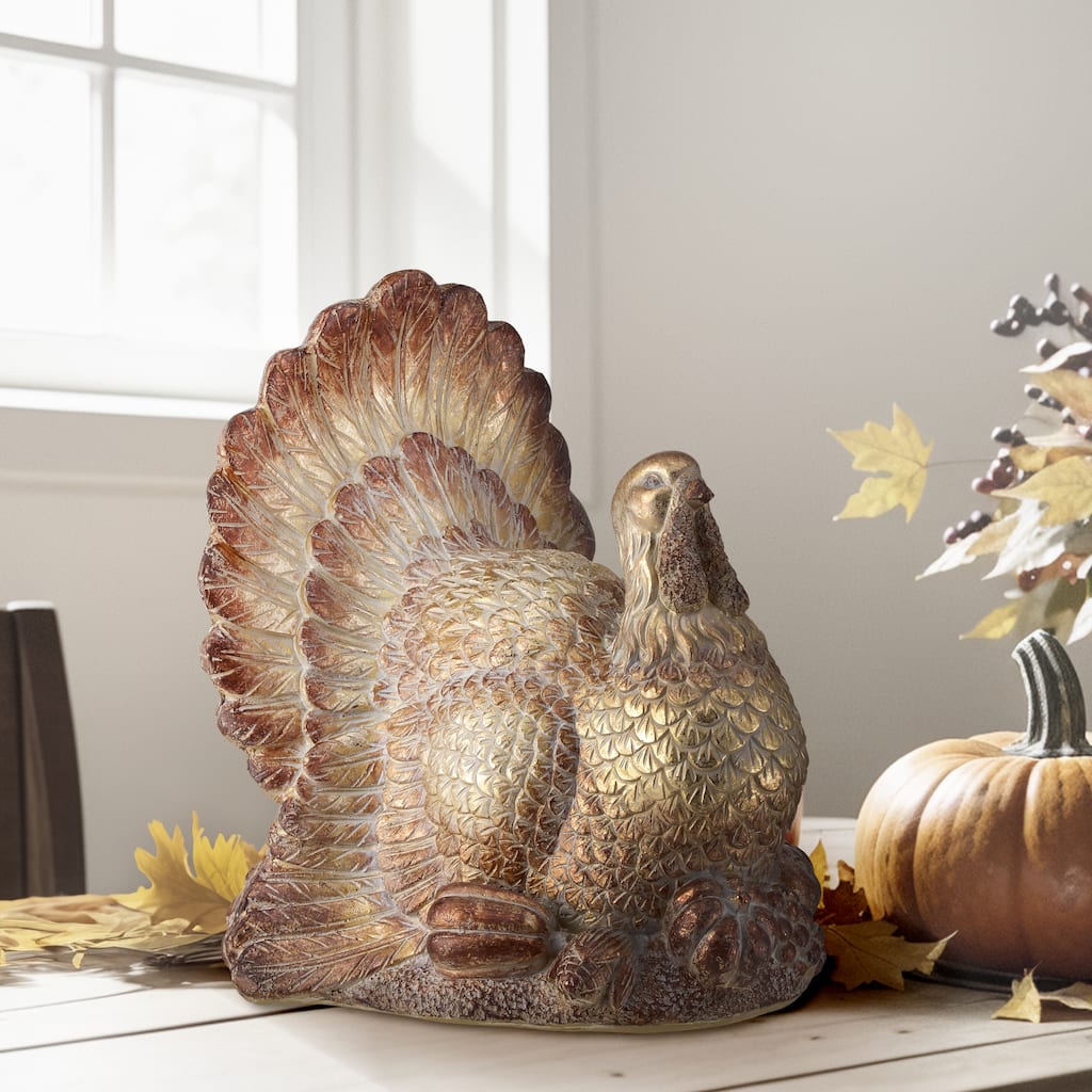15" Resin Harvest Turkey