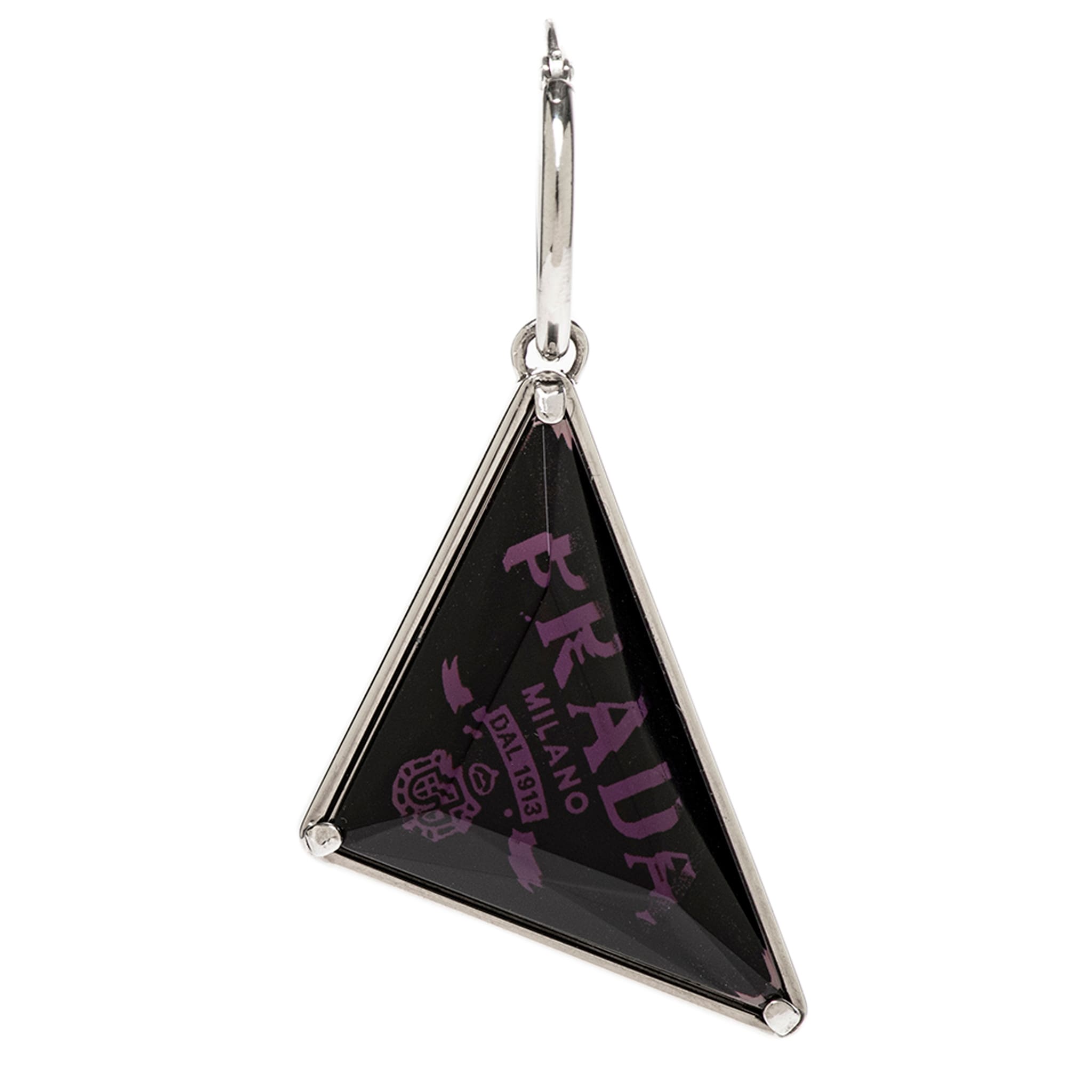 Prada Symbole Quartz Pendant Single Earring, Right Ear