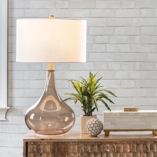 Nuloom Farrell 26" Glass Table Lamp - 15"W x 15"D x 25.5"H - Bed Bath & Beyond - 31279499