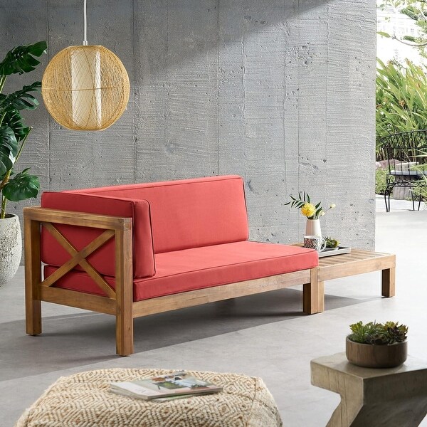 Red entryway bench hotsell