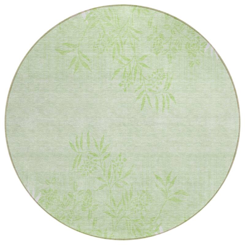 HomeRoots Floral Transitional Rectangle Outdoor Rug