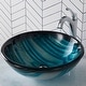 preview thumbnail 12 of 35, Kraus Glass Vessel Sink, Bathroom Faucet, Pop Up Drain, Mounting Ring