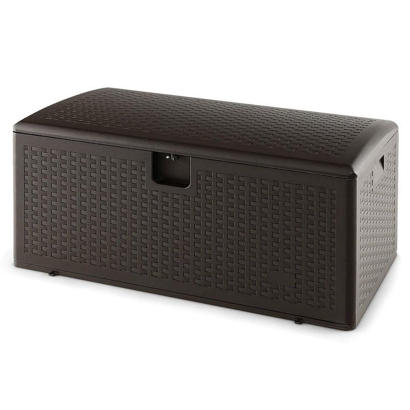 Costway 28/73/100/120/130 Gallon Patio Deck Box Outdoor Waterproof