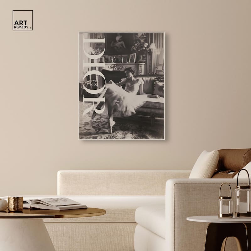 Style Ballerina Cover Canvas by Art Remedy