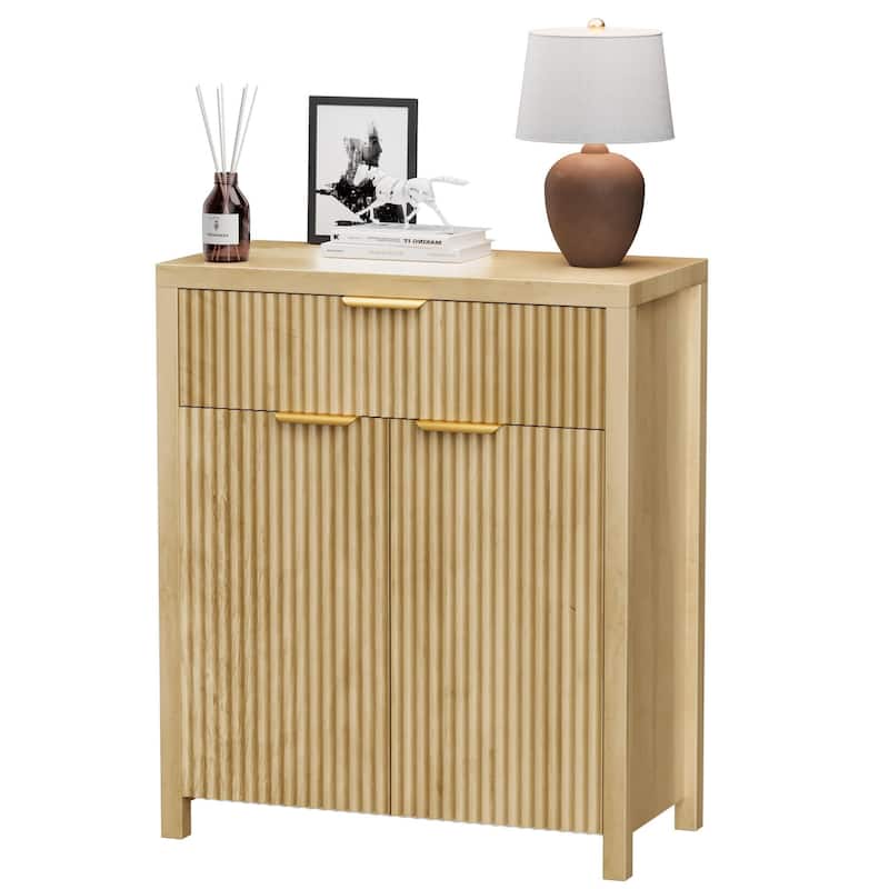 28"Sideboard Kitchen Buffet Cabinet with Drawer and Adjustable Shelf