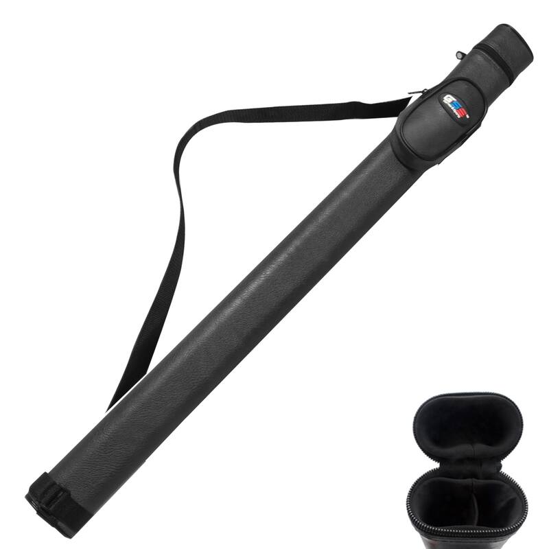 GSE™ 1x1 Hard Billiard Pool Cue Stick Carrying Case, Billiard Cue Case Holds 1 Butts/1 Shafts (5 Colors)