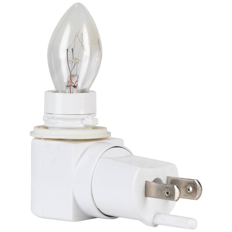 Retro Tree Ceramic Christmas Night Light - 7" - White