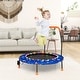 preview thumbnail 2 of 8, Gymax 36'' Mini Toddler Trampoline w/ LED Bluetooth Speaker Detachable