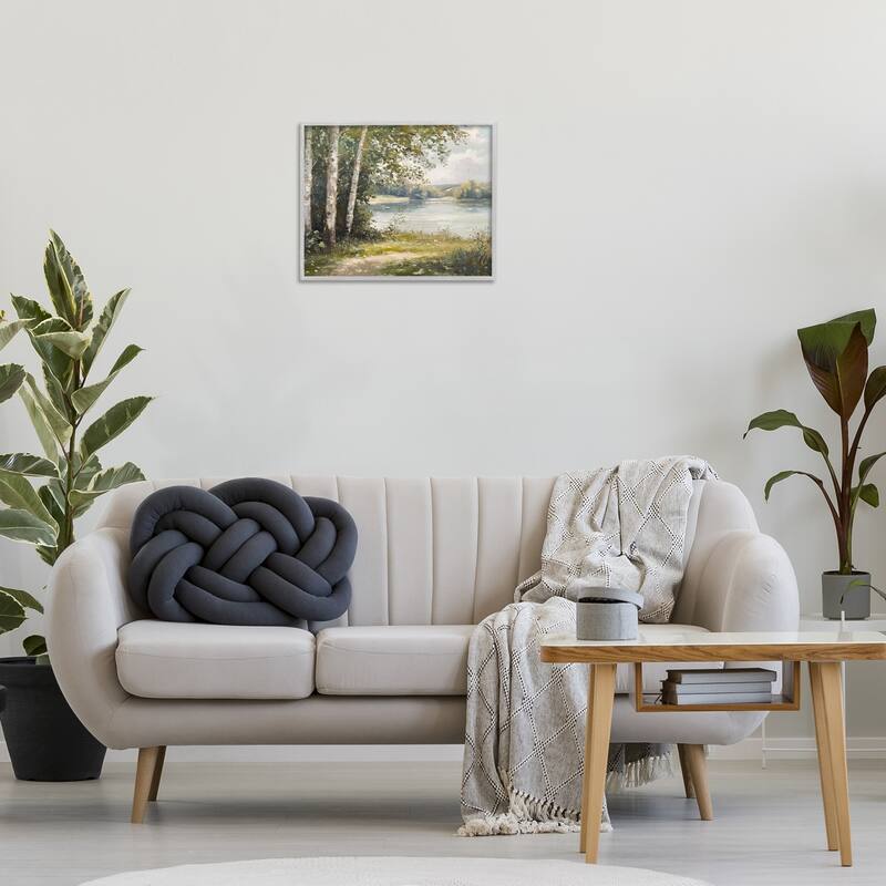 Stupell Place To Relax Lake View Framed Giclee Art Design By Petal Prints Design
