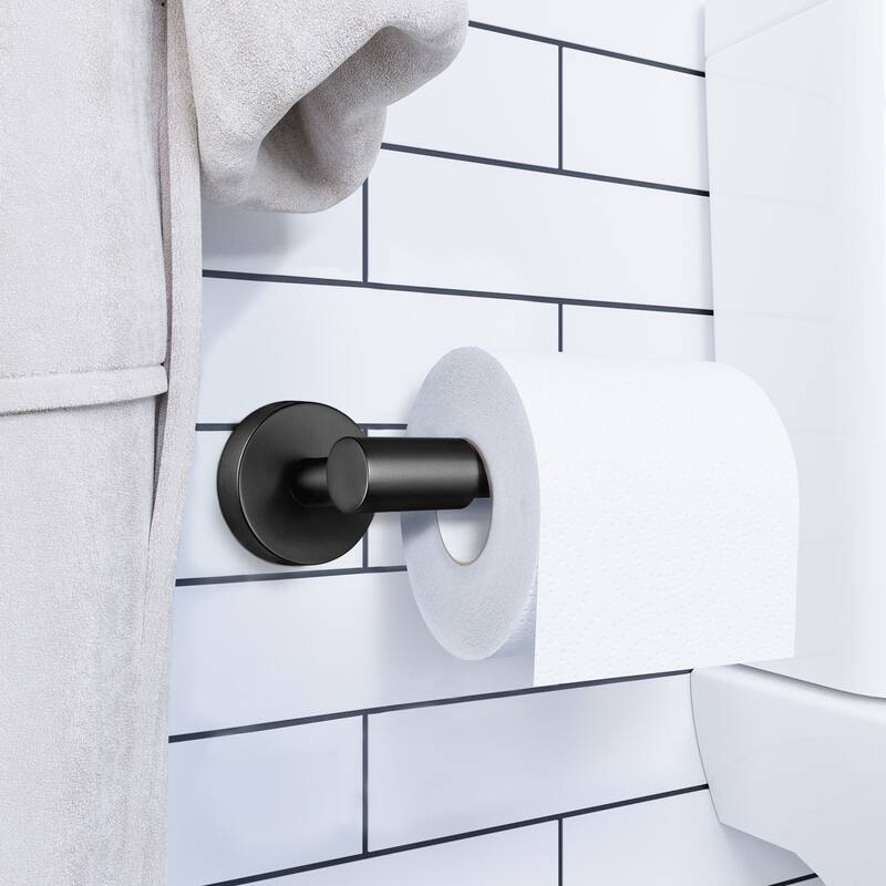 Design House Graz Park Matte Black Toilet Paper Holder