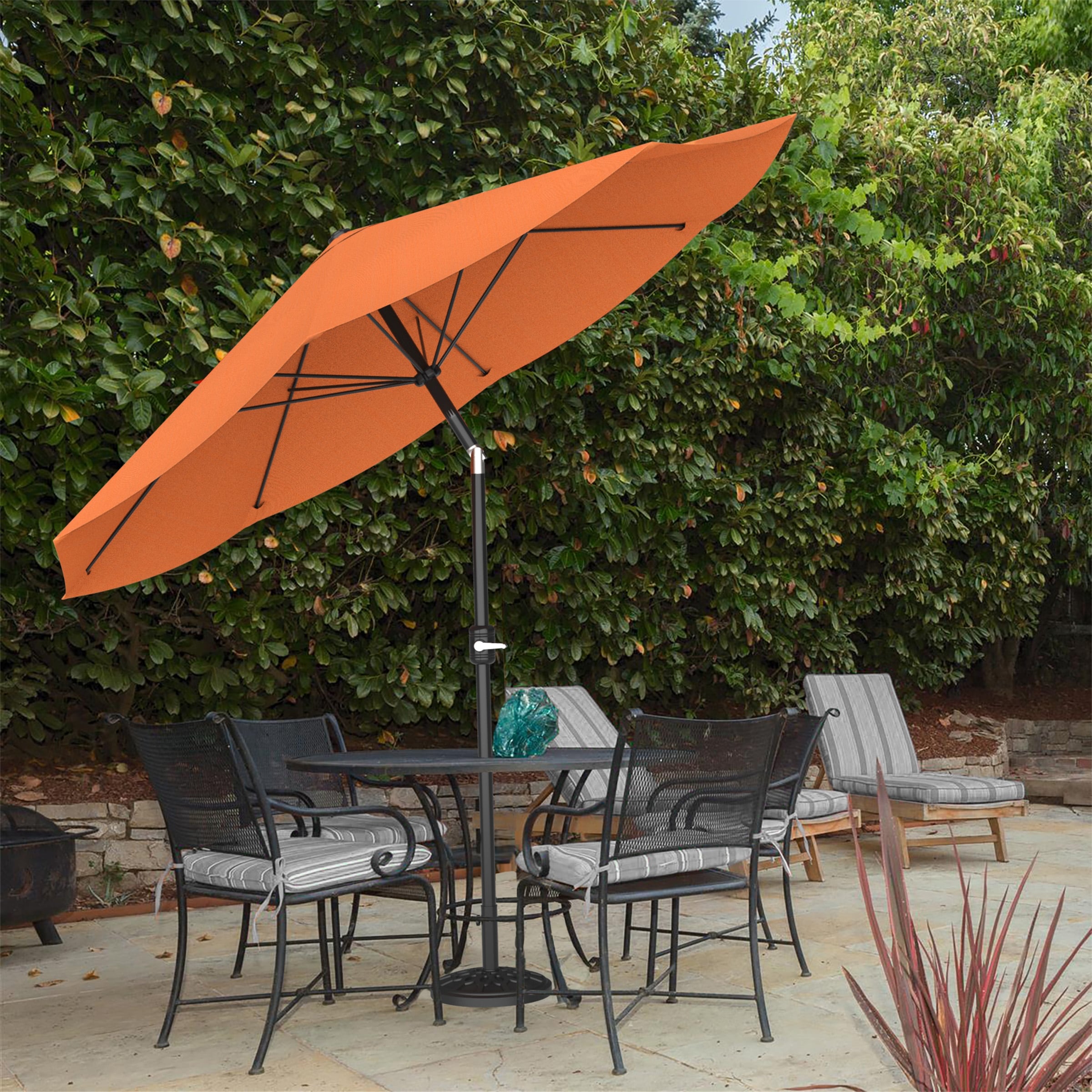 Shop Black Friday Deals On 10ft Patio Umbrella With Auto Tilt By Pure Garden Base Not Included Overstock 22814866