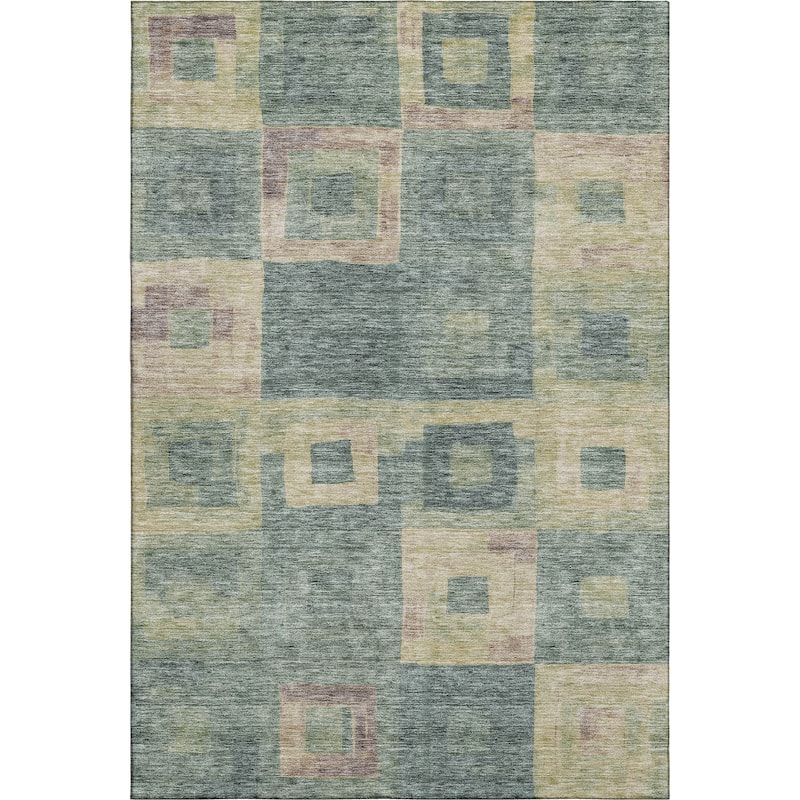 Premium Washable Super Soft Blocky Contemporary Mayfield Rug