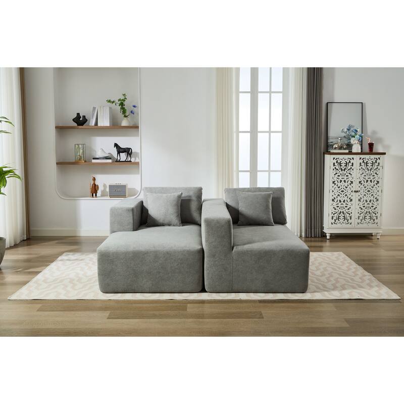 Homey Relaxation Sectional Sofa With Storage Space For Living Room