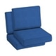 preview thumbnail 26 of 80, Arden Selections ProFoam Acrylic Deep Seat Cushion Set 2 Count - Lapis Blue