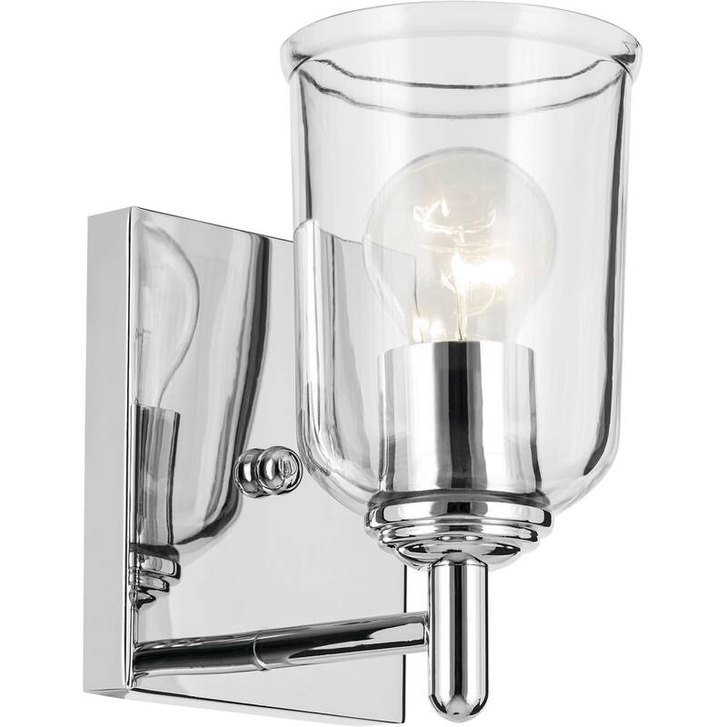 Kichler Shailene 1 Light Wall Sconce - Chrome / Clear
