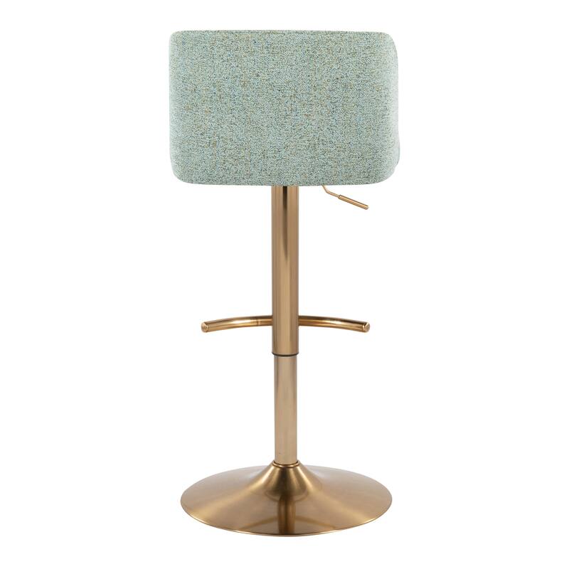 Strick & Bolton Oscar Adjustable Bar Stool with Rounded T Footrest (Set of 2)