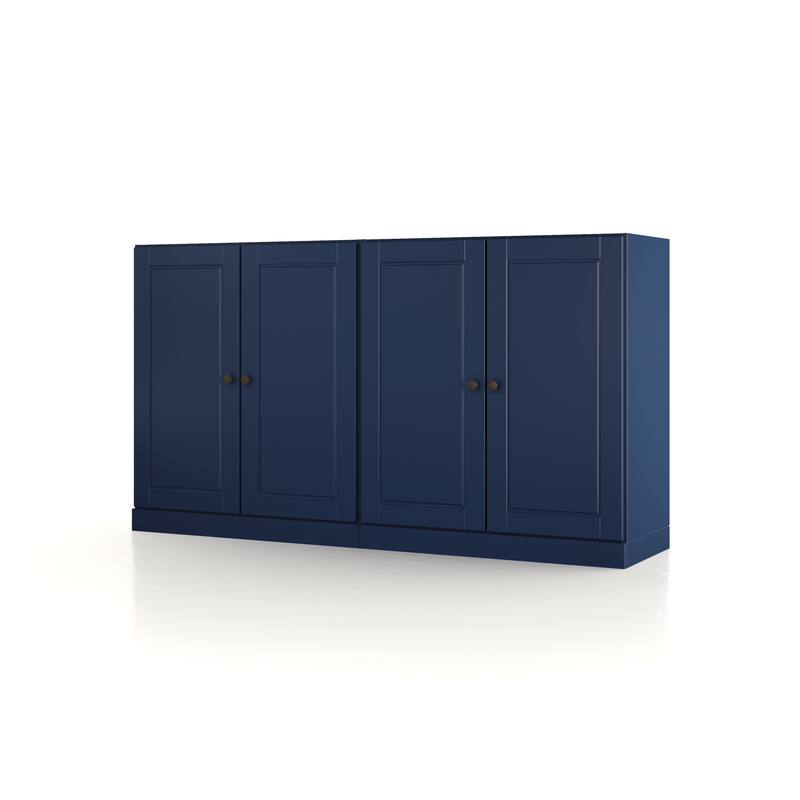 Palace Imports 100% Solid Wood 64" Sideboard with Solid Doors, 4-Drawers and Adjustable Shelves