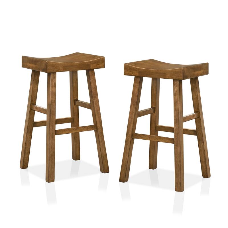Howler Transitional 29-inch Saddle Stool (Set of 2) by Furniture of America