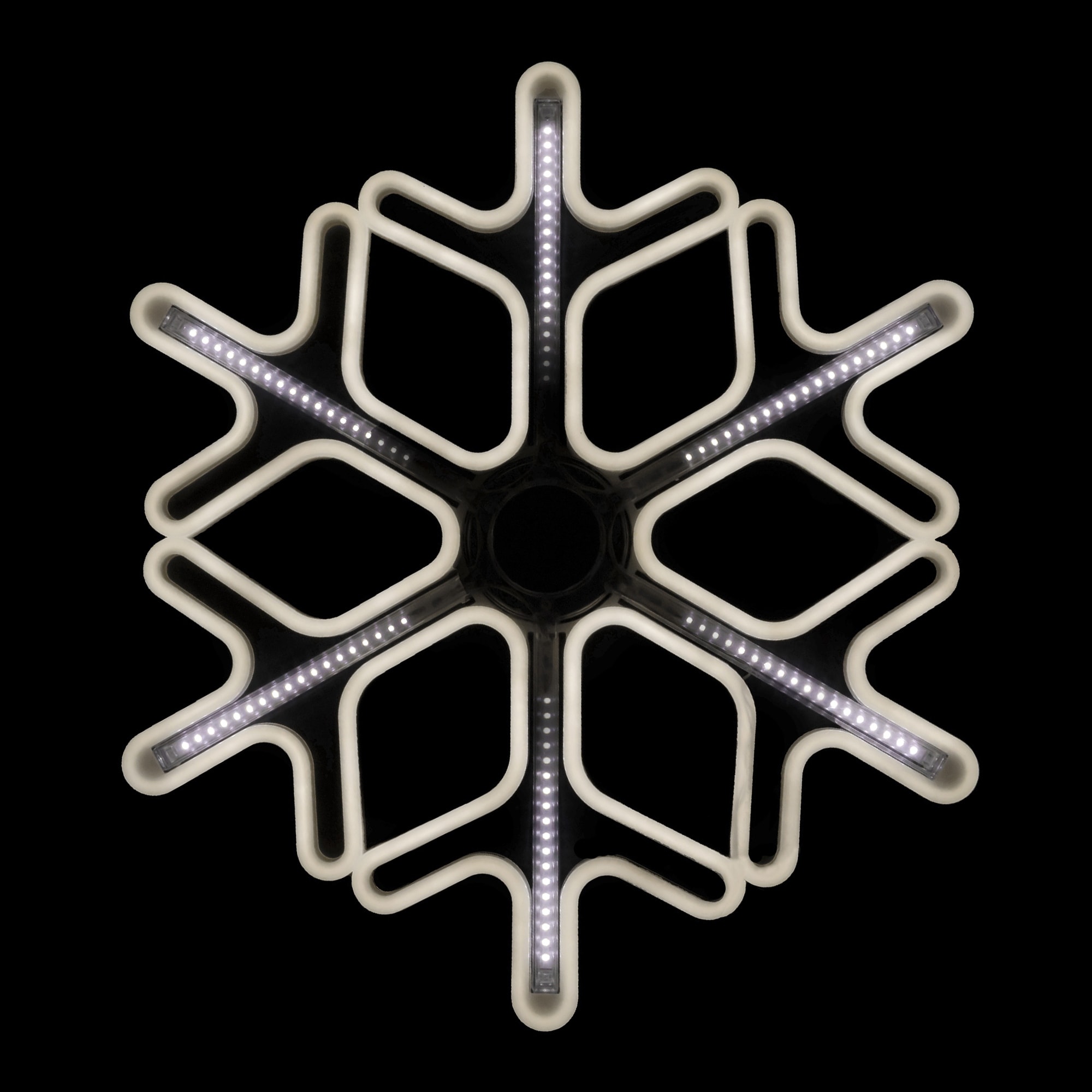16" Cascading Lighted Snowflake Outdoor Christmas Decoration