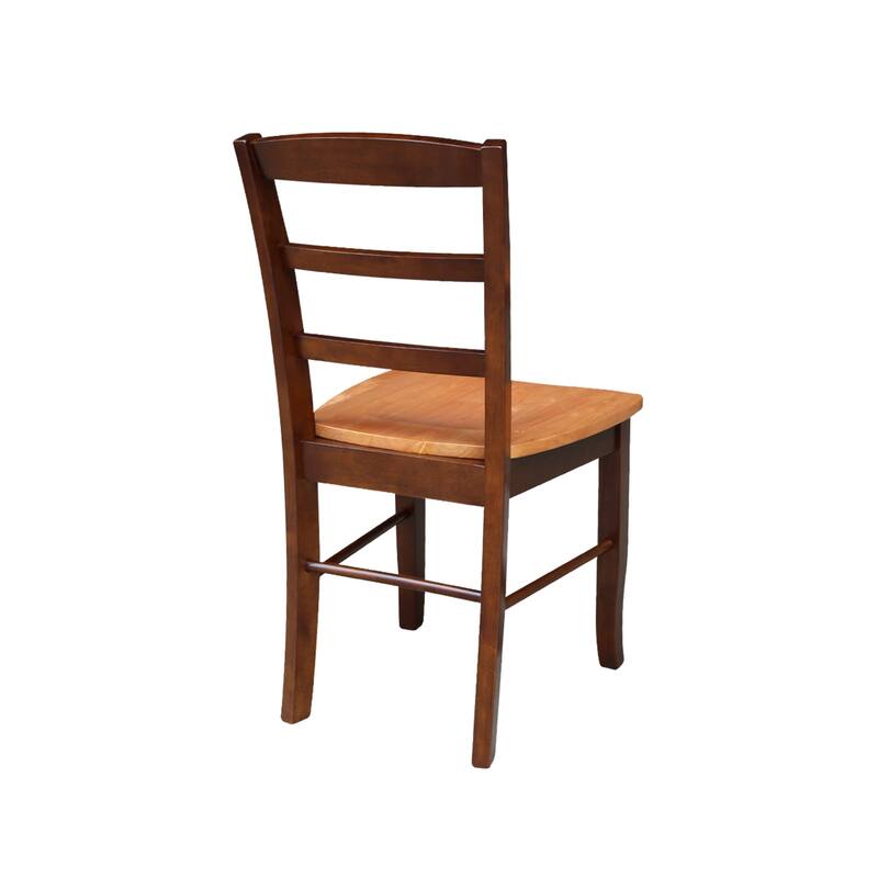 International Concepts Solid Wood Madrid Ladderback Chairs, Set of 2