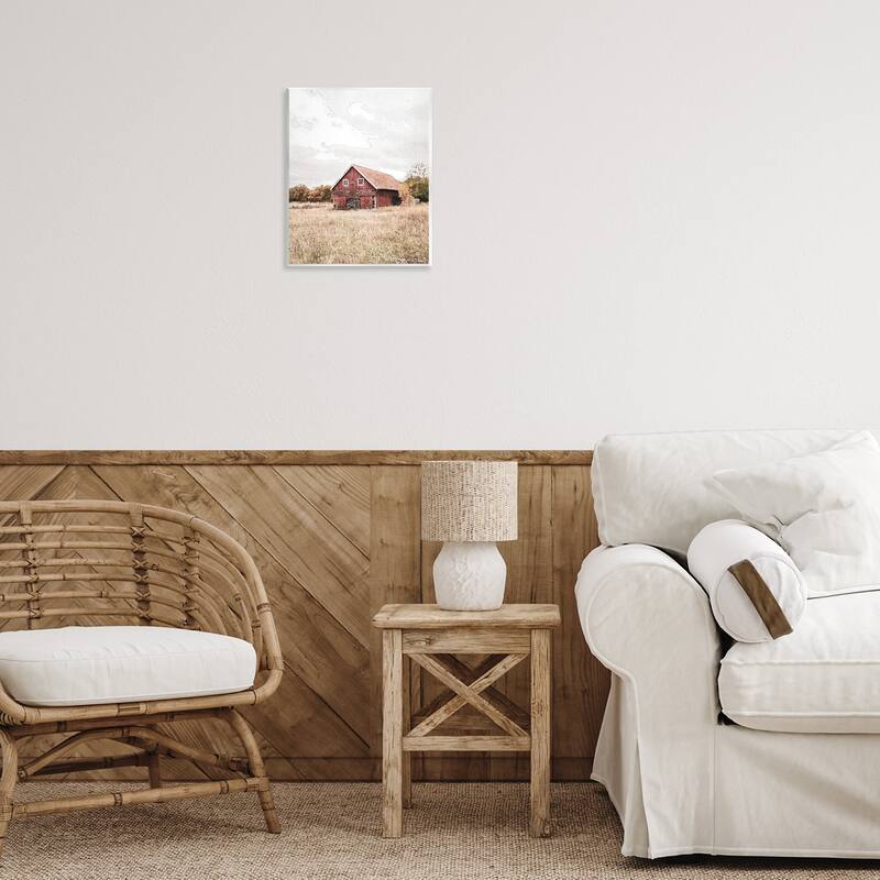 Stupell Red Barn Country Terrain Wall Plaque Art Design By Susan Ball