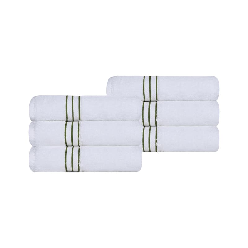 Turkish Cotton Heavyweight Hand Towel Set of 6 by Superior