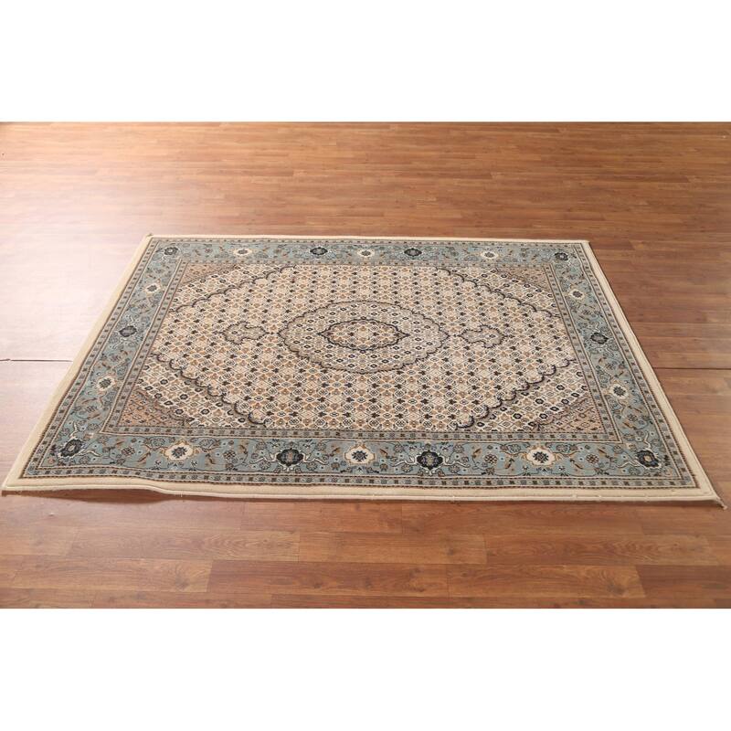 Geometric Tabriz Turkish Oriental Area Rug Machine Made Carpet - 4'5" x 6'0"