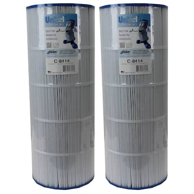 Unicel C-8414 Swimming Pool Replacement Cartridge Filters 150 Sq Ft (2 Pack) - 1