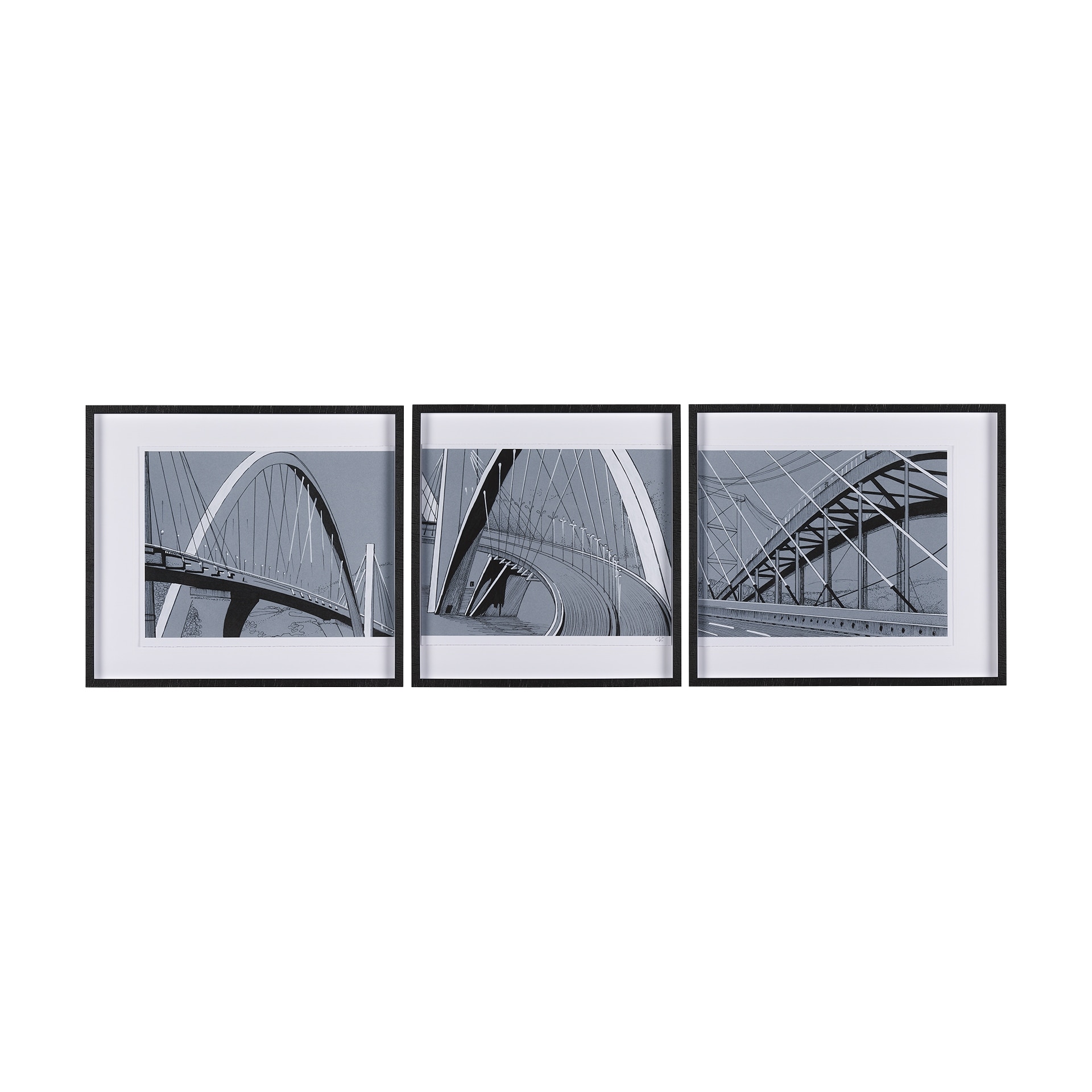 Mercana Bridge I by Mercana Studio a Framed Photo Art Print Matted under Glass