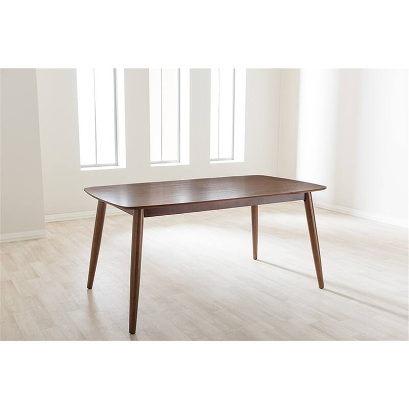Modern Dining Table - Medium Oak Finish, 62 Inch - Stylish Table for Kitchen & Dining Room - 29.25