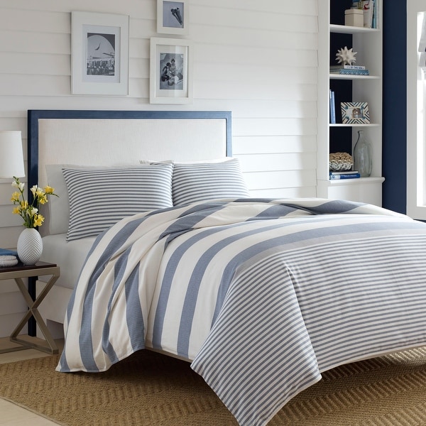 Nautica Fairwater Blue Cotton Reversible Comforter Set On Sale Bed Bath Beyond 14356257