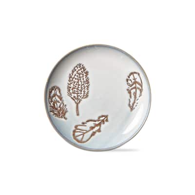 Floating On The Wind Multicolor Ceramic Appetizer Plates - Dishwasher Safe, 7.25" Diameter, Perfect for Summer Dining