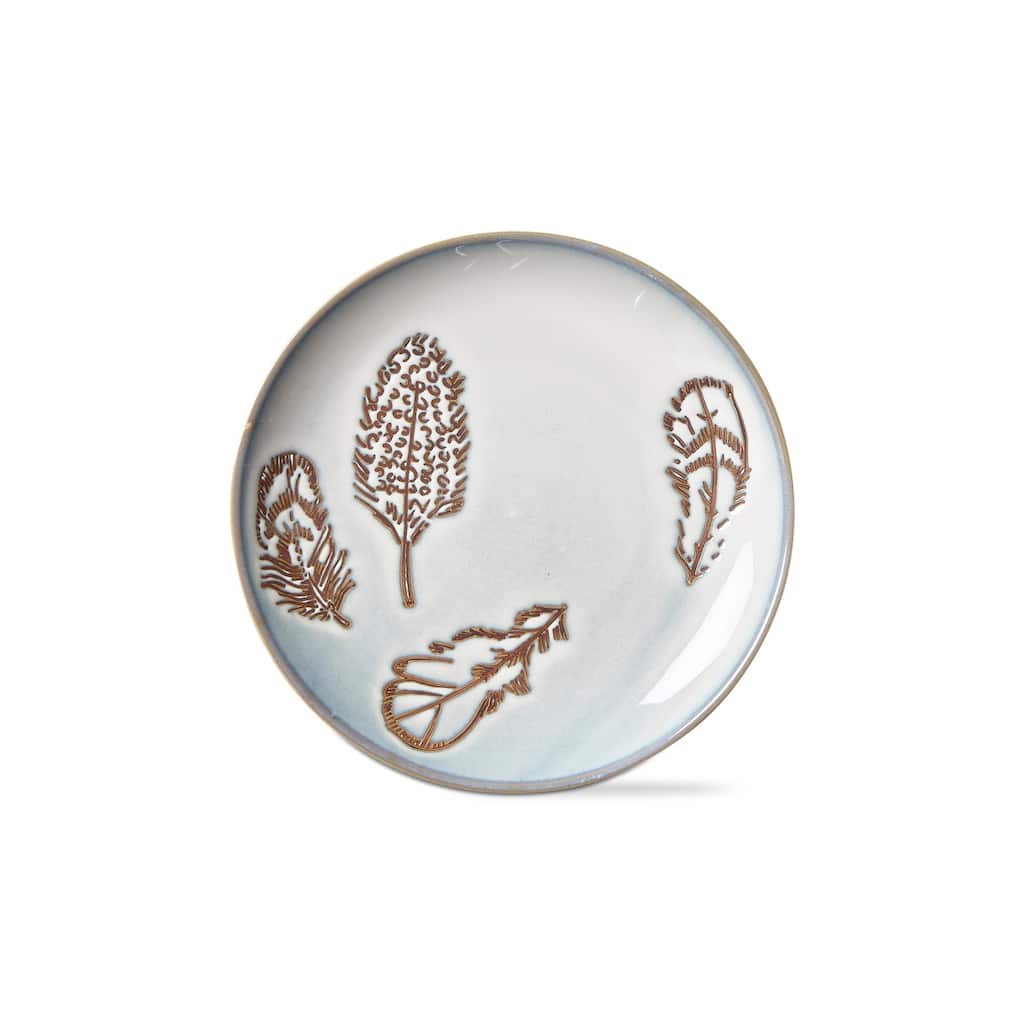 Floating On The Wind Multicolor Ceramic Appetizer Plates - Dishwasher Safe, 7.25" Diameter, Perfect for Summer Dining
